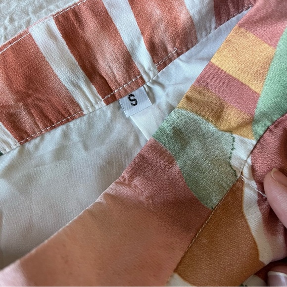 Pink Ripple Small Colorful Spring Summer Skirt Set Two Piece - Picture 11 of 11